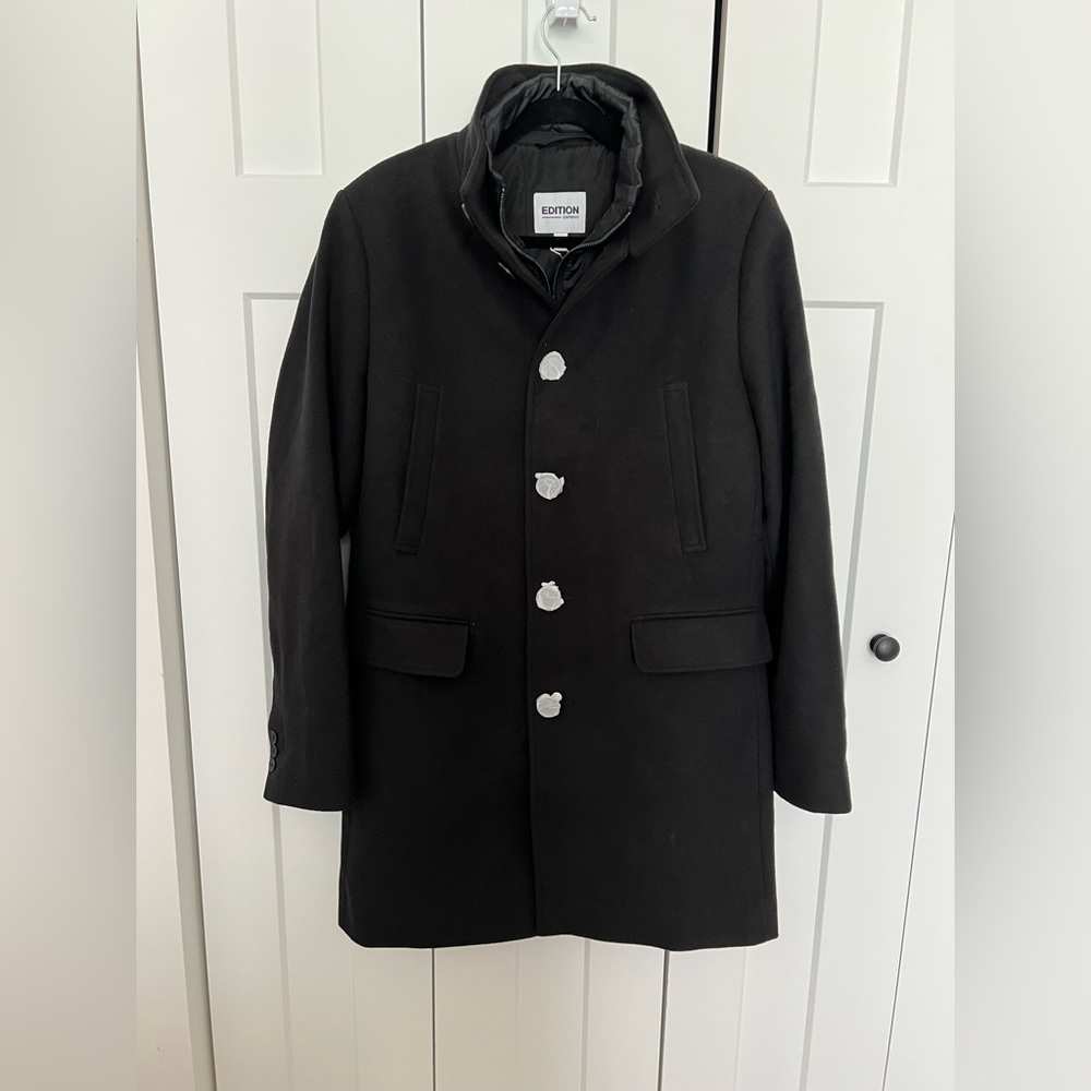Men’s Express black pea coat